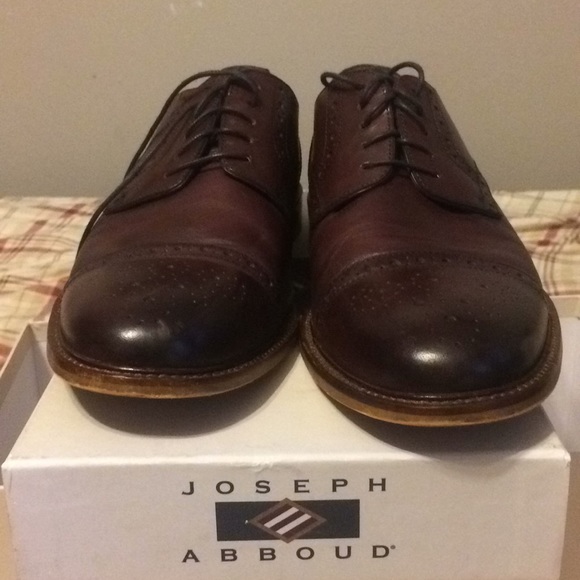 Joseph Abboud Owings Cap Toe Oxfords - Cherry